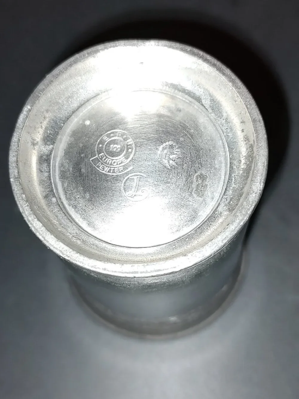 LABRAZEL SAN LORENZO PEWTER COLLECTION BRUSH HOLDER CUP GLASS INSERT CUP ITALY